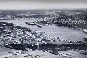 Bilde av Sandefjord med havnen